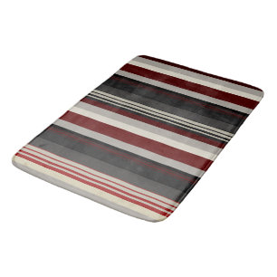 Tapis De Bain Lâches gris et rouges jettent oreiller