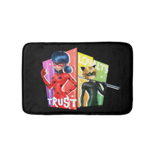 Tapis De Bain Ladybug & Cat Noir   Confiance et fidélité