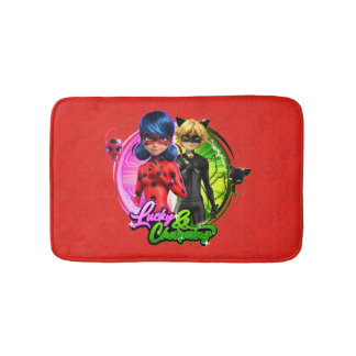 Tapis De Bain Ladybug & Cat Noir | Lucky & Charming