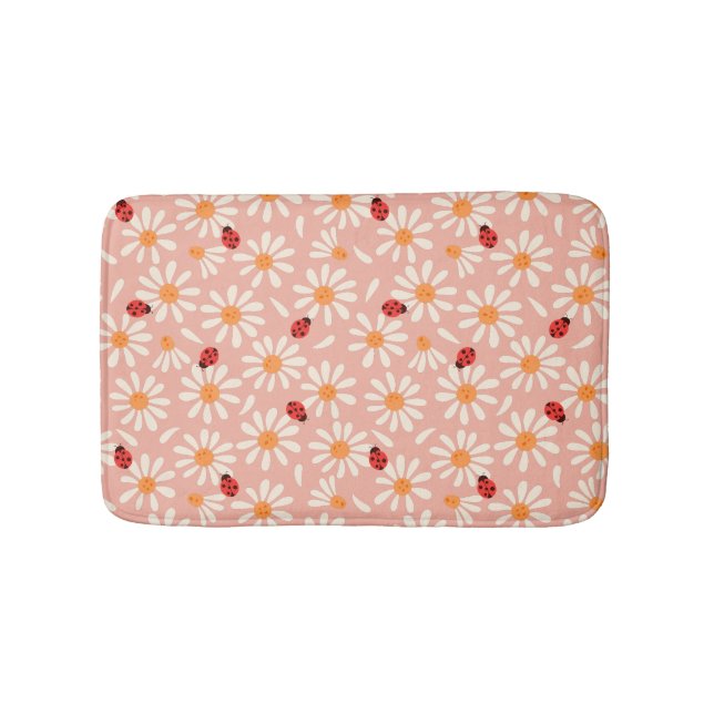 Tapis De Bain Ladybugs and Daisies Bath Mat (Devant)