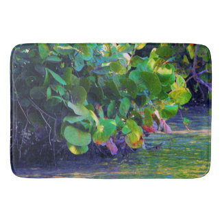 Tapis De Bain Lagune de la mangrove avec des raisins de mer