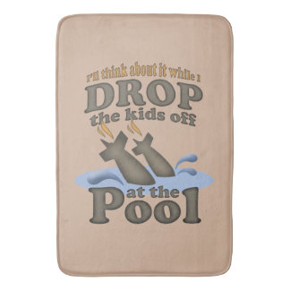 Tapis De Bain Laissez tomber les enfants à la piscine