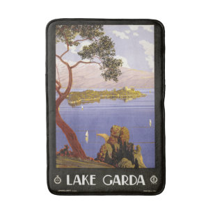 Tapis De Bain Lake Garda Italie Vintage voyage Poster nattes bai