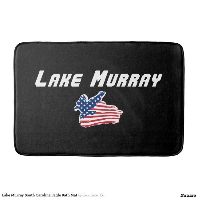 Tapis de bain Lake Murray Caroline du Sud Aigle (Créateur téléchargé)