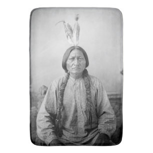 Tapis De Bain Lakota Leader assis Bull Amérindien