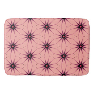 Tapis De Bain Lampe Motif géométrique rose Starburst