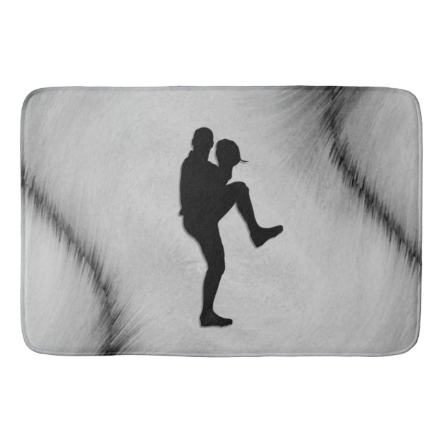 Tapis De Bain Lanceur de joueur de baseball en enroulement (Devant)