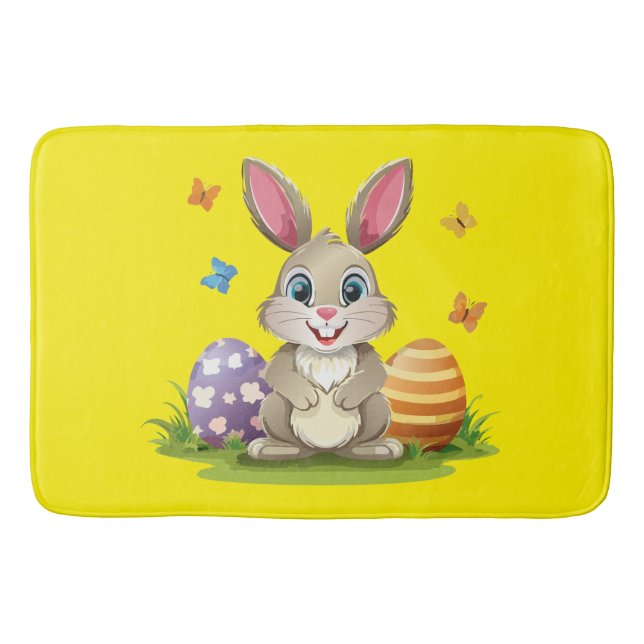 Tapis De Bain lapin de Pâques (Devant)
