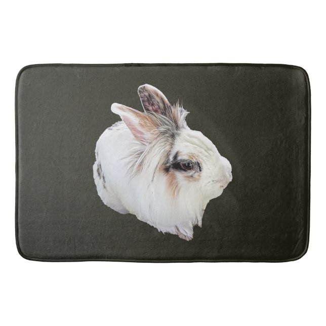 Tapis De Bain Lapin Lionhead tricolore (Devant)