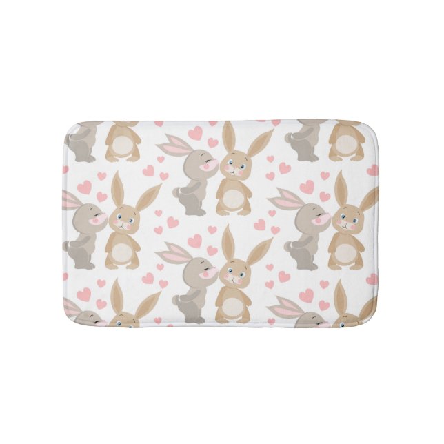 Tapis De Bain Lapins amoureux (Devant)