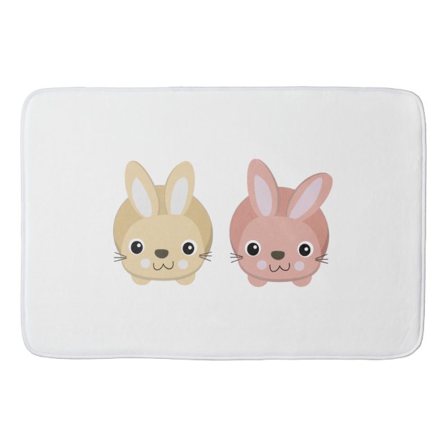 Tapis De Bain Lapins Mignons (Devant)