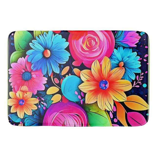 Tapis De Bain L'art floral animé (Devant)