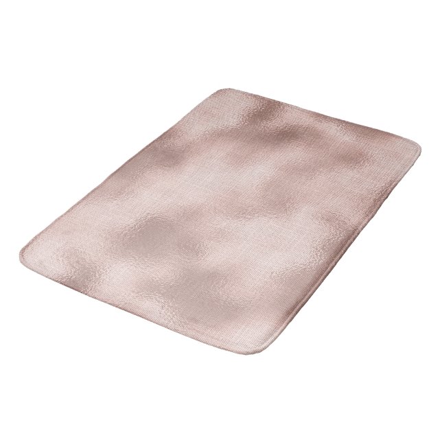 Tapis De Bain Lavage de brosse rose mariage rose gold (Angle)