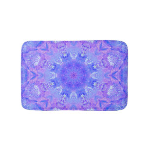 Tapis De Bain Lavande Ciel bleu pourpre Éperche Damas