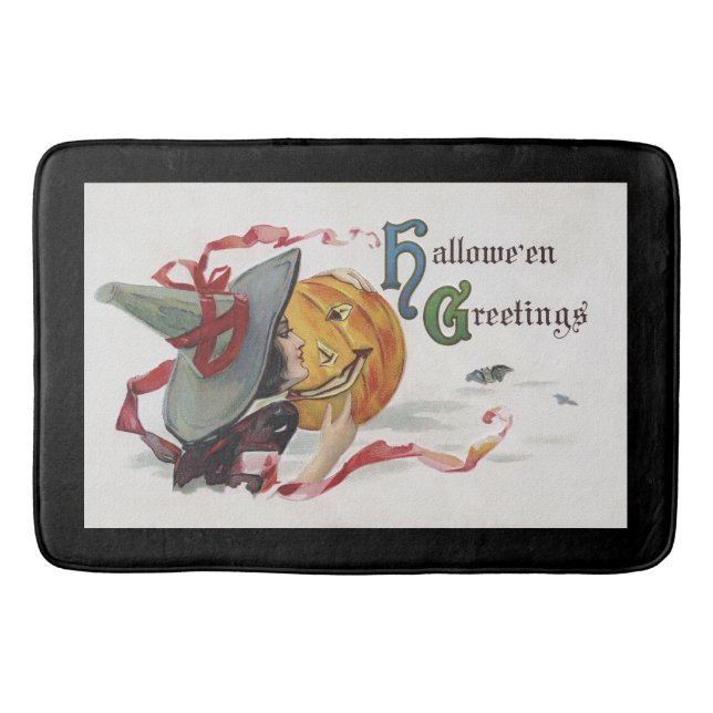 Tapis De Bain Le baiser de la sorcière : Jack-o'-lantern à Hallo (Devant)