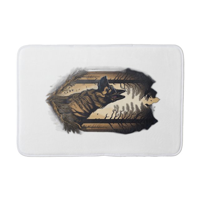 Tapis De Bain Le Berger Allemand 006  (Devant)