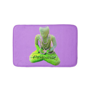 Tapis De Bain Le Bouddha vert de Mossy méditant Thunder_Cove