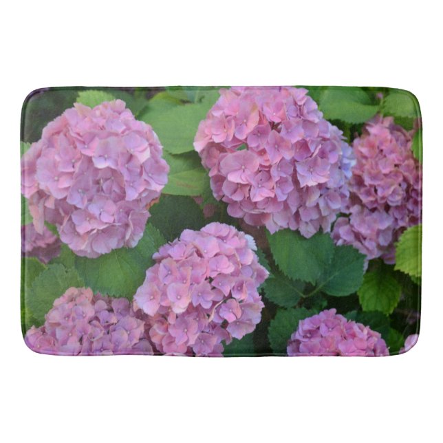 Tapis De Bain Le buisson d'hortensia rose Hydrangea  (Devant)