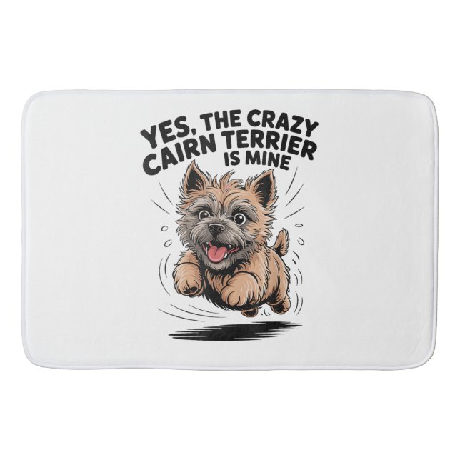 Tapis De Bain  Le Cairn Terrier fou est à moi (Devant)