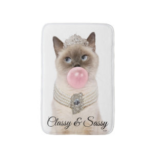 Tapis De Bain Le Chat de la princesse soufflant de la bulle