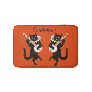 Tapis De Bain Le chat joue à Banjo Thunder Cove