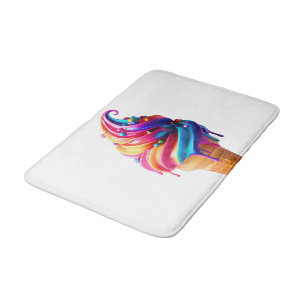 Tapis De Bain Le cône de glace classique vibrant de SlipperyJoe'