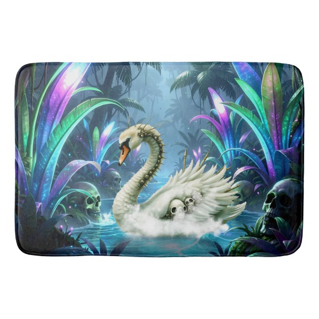 Tapis De Bain Le Cygne des Eaux Oubliées.  (Devant)