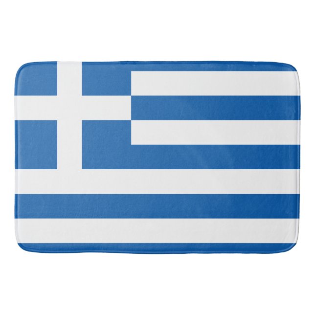 Tapis De Bain Le drapeau de la Grèce  (Devant)