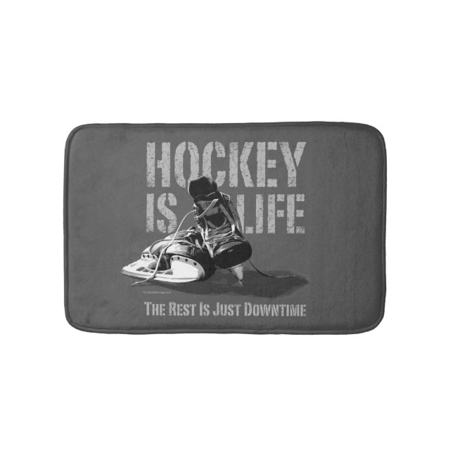 Tapis De Bain Le hockey c'est la vie (Devant)