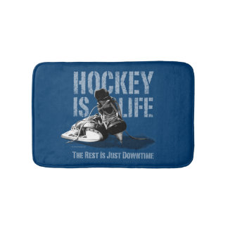 Tapis De Bain Le hockey c'est la vie