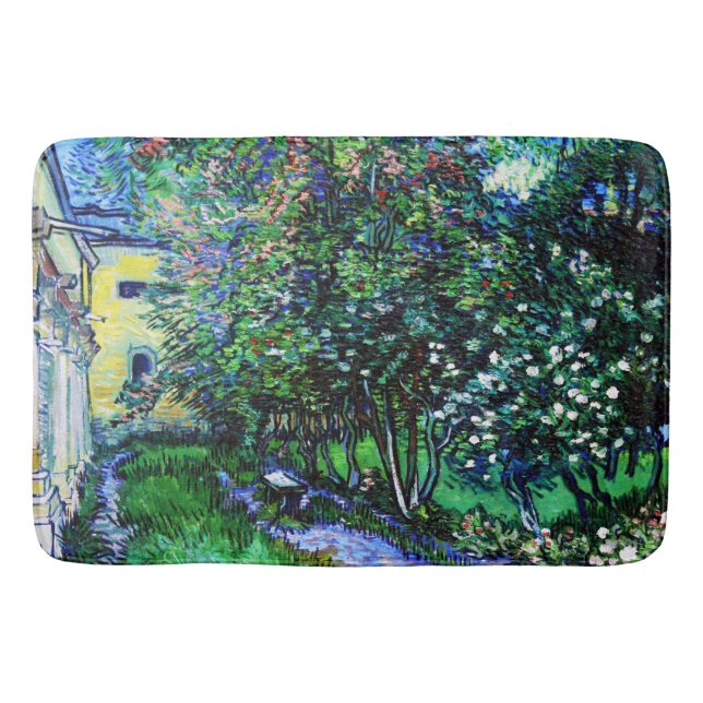 Tapis De Bain Le Jardin de l'Asile à Saint-Rémy, Van Gogh (Devant)