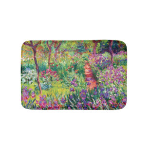 Tapis De Bain Le jardin d'Iris par Claude Monet
