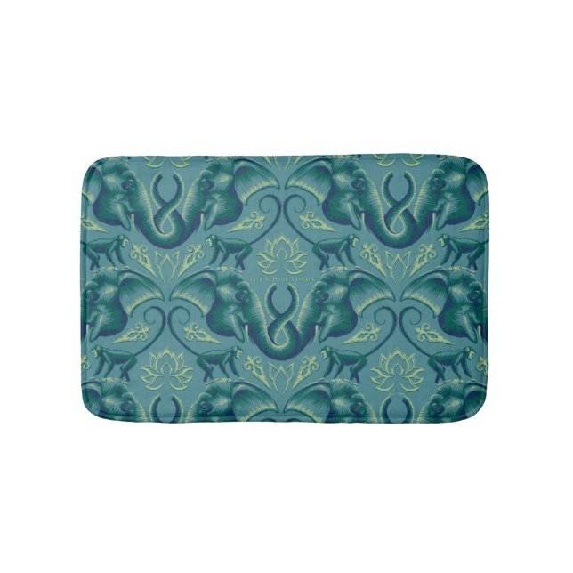 Tapis De Bain Le Motif de Tapisserie Safari Tranquille - Le Lotu (Devant)