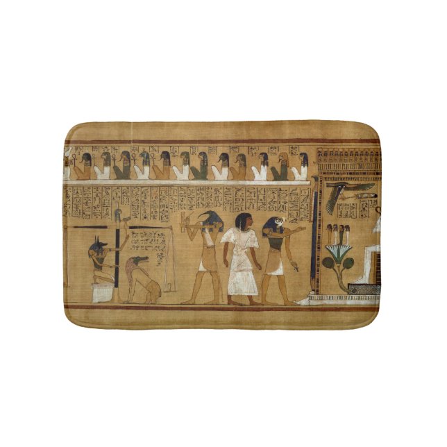 Tapis De Bain Le pesage du coeur contre la plume de Maat (Devant)