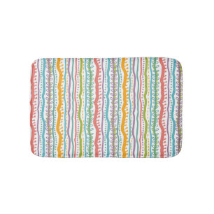 Tapis De Bain Le résumé barre le motif vertical
