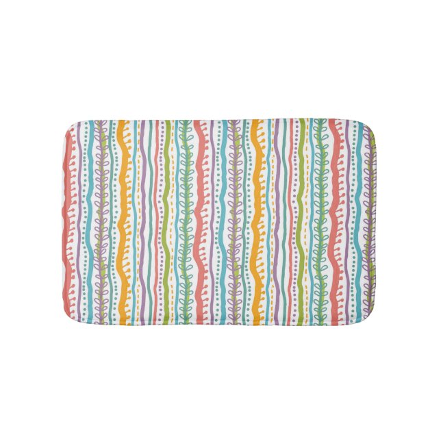 Tapis De Bain Le résumé barre le motif vertical (Devant)