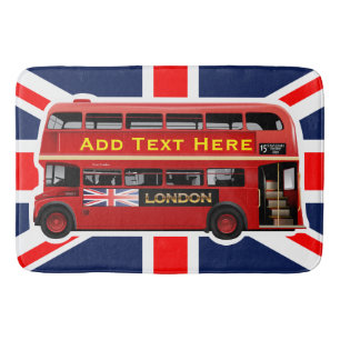 Tapis De Bain Le thème du bus rouge de Londres