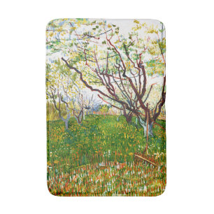 Tapis De Bain Le verger à fleurs (1888) par Vincent Van Gogh