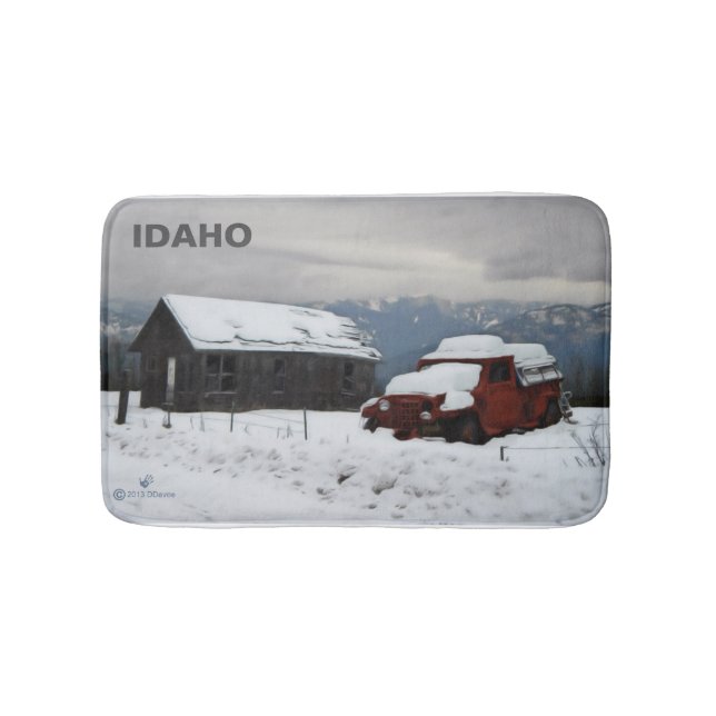 Tapis De Bain Le vieux camion rouge (Devant)