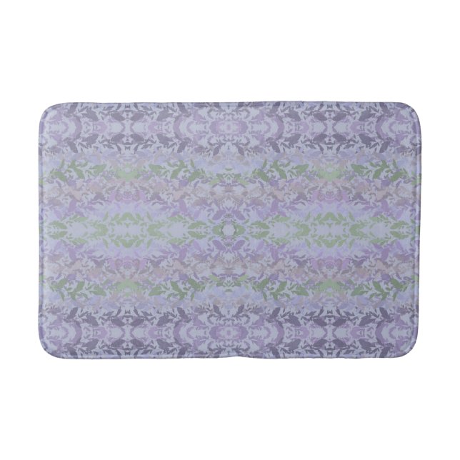 Tapis De Bain Leafy Creeping Vine Drawing Pattern With Pastels (Devant)