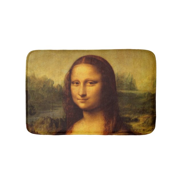 Tapis De Bain Leonardo Da Vinci Mona Lisa Peinture d'Art (Devant)
