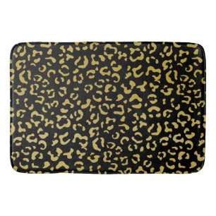 Tapis De Bain Leopard d'or, Parties scintillant d'or, Motif de l