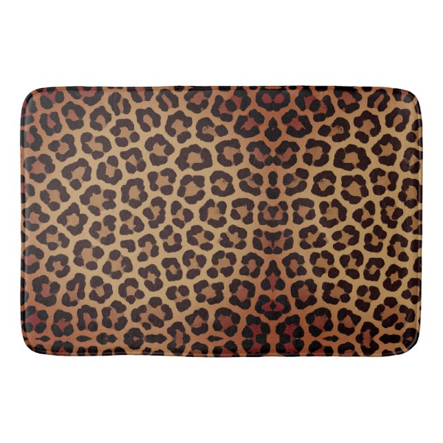 Tapis De Bain Leopard Print Pattern (Devant)