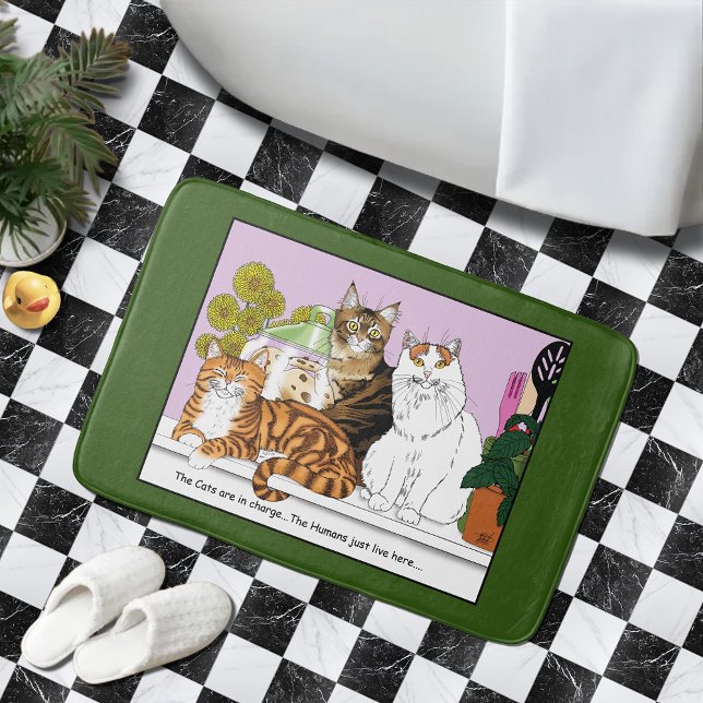 Tapis De Bain Les chats sont en charge (Créateur téléchargé)