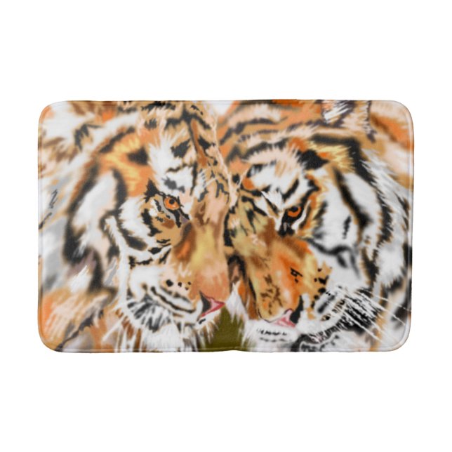 Tapis De Bain Les Deux Tigers (Devant)