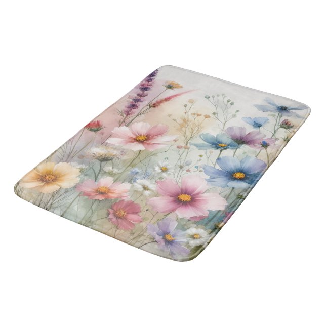 Tapis De Bain Les Fleurs Dans Le Far (Angle)