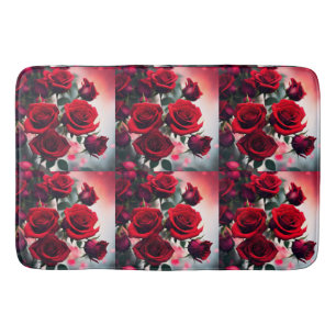 Tapis De Bain "Les fleurs de Rose écarlate : un bouquet de passi