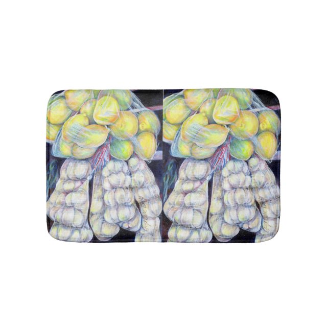 Tapis De Bain Les Merveilles des Marchés Occidentaux, Singapour (Devant)