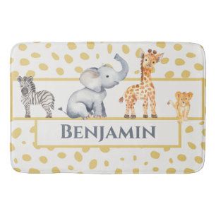Tapis De Bain Les mignons Garçons Jungle Safari Bébés Animaux