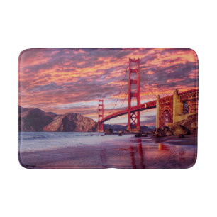 Tapis De Bain Les monuments The Golden Gate San Francisco, CA